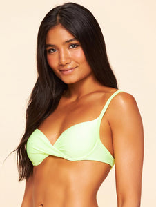Solid-Color Demi Cup Top