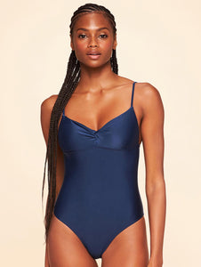 Solid-Color Demi Cup One-Piece