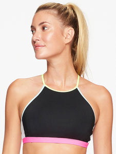 Beach Tennis Solid-Color Halter Neck T-Back Top