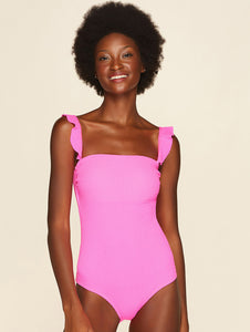 Embu Solid Color Strapless One-piece