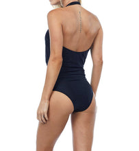 Load image into Gallery viewer, Solid-Color Halter Neck One-Piece