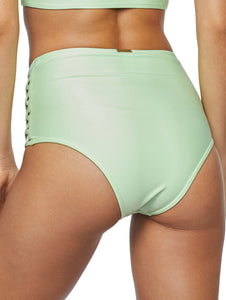 Solid-Color Hot Pants with Straps