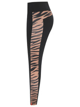 Load image into Gallery viewer, Tiger leggings with side cutouts