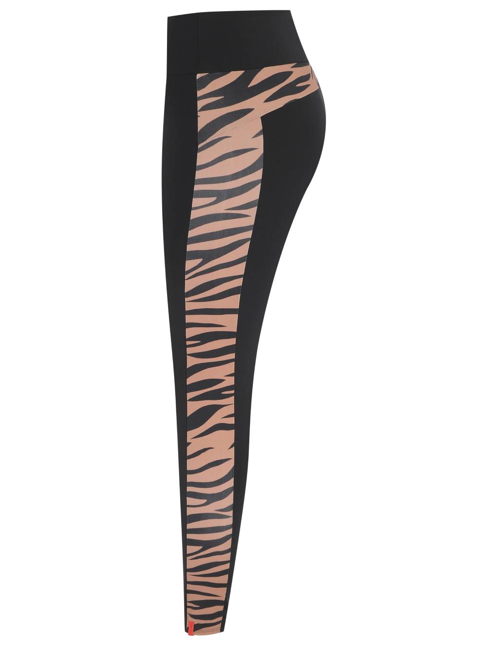 Tiger leggings with side cutouts