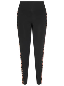 Tiger Leggings with Side Cutouts