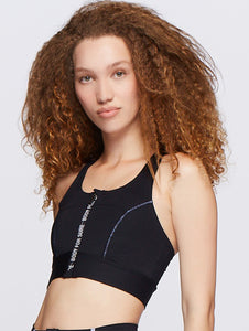 Fire T-back Top with Zipper