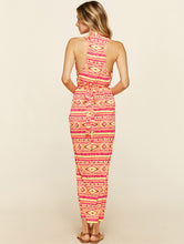 Load image into Gallery viewer, Guatavita Printed Halter-Top Midi Dress