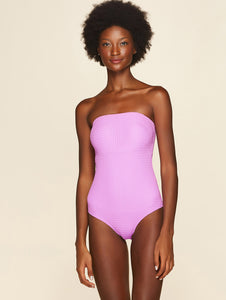 Embu Solid Color Strapless One-Piece