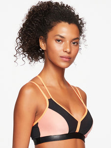 Popps Solid-color Top with Crisscrossed Straps
