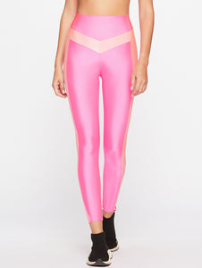 Sparkle Solid-color Leggings with Cutouts