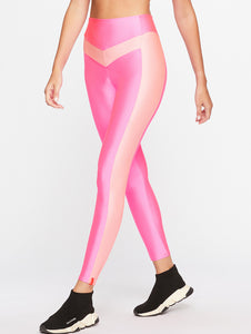 Sparkle Solid-color Leggings with Cutouts