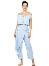 Load image into Gallery viewer, Solid-color Linen Pants with Overskirt