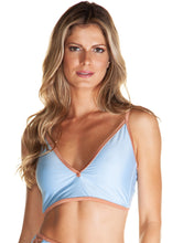 Load image into Gallery viewer, Ocean Solid-Color Halter Cropped