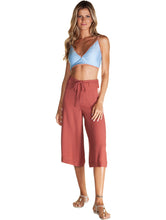 Load image into Gallery viewer, Cutout Solid-Color Pantacourt Pants