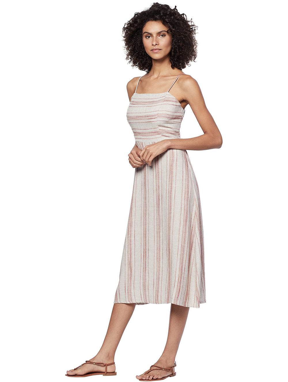 Zuri Striped Midi Dress