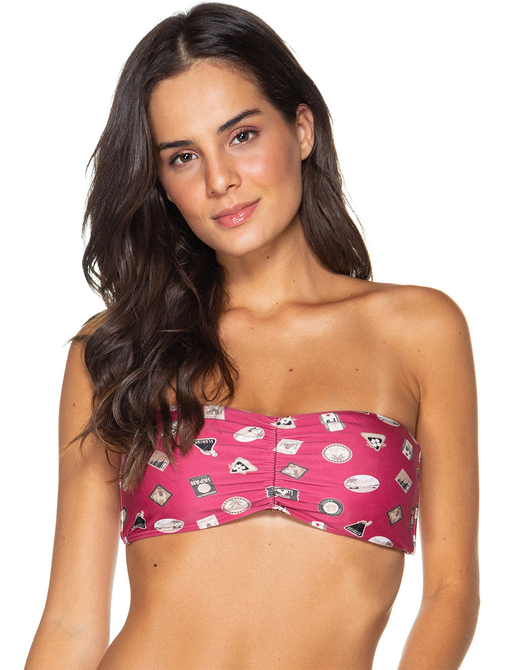 Patches Strapless Top