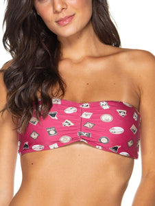 Patches Strapless Top
