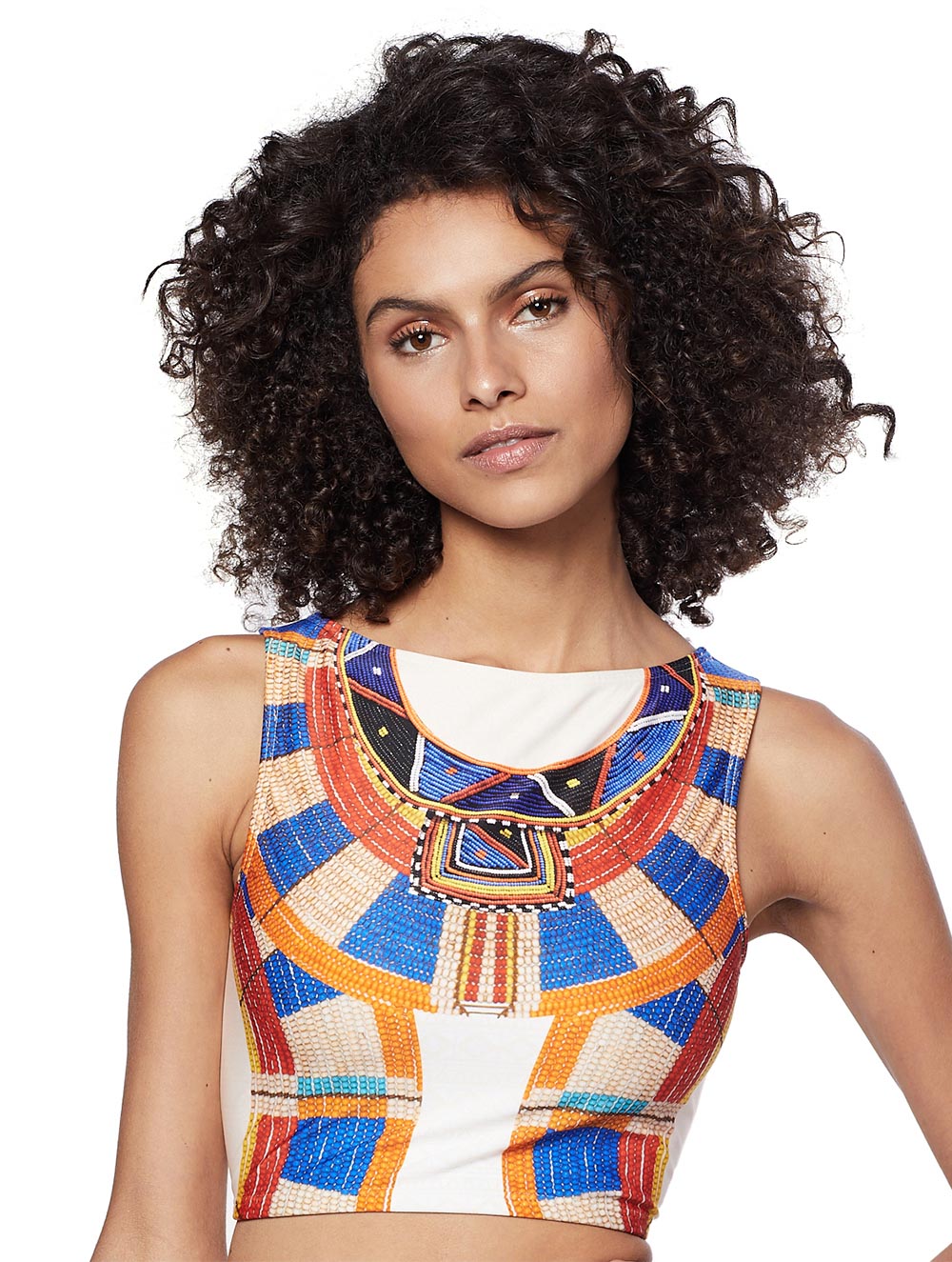 Africa Cropped Halter-Top