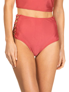 Solid-color Hot Pants with straps
