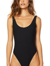 Load image into Gallery viewer, Solid-Color Plissé High Cut One-Piece