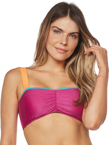 Tricolor Top with Wide Straps