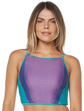 Load image into Gallery viewer, Tricolor Cropped Halter Top