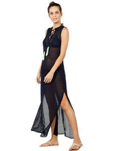 Load image into Gallery viewer, Solid-Color Tricot Long Dress