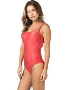 Solid-color One-Piece with Cups