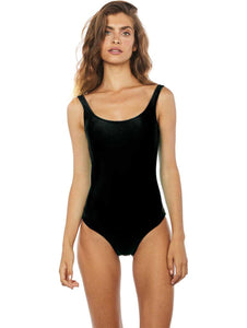 Solid-Color Halter Top One-piece with Cups